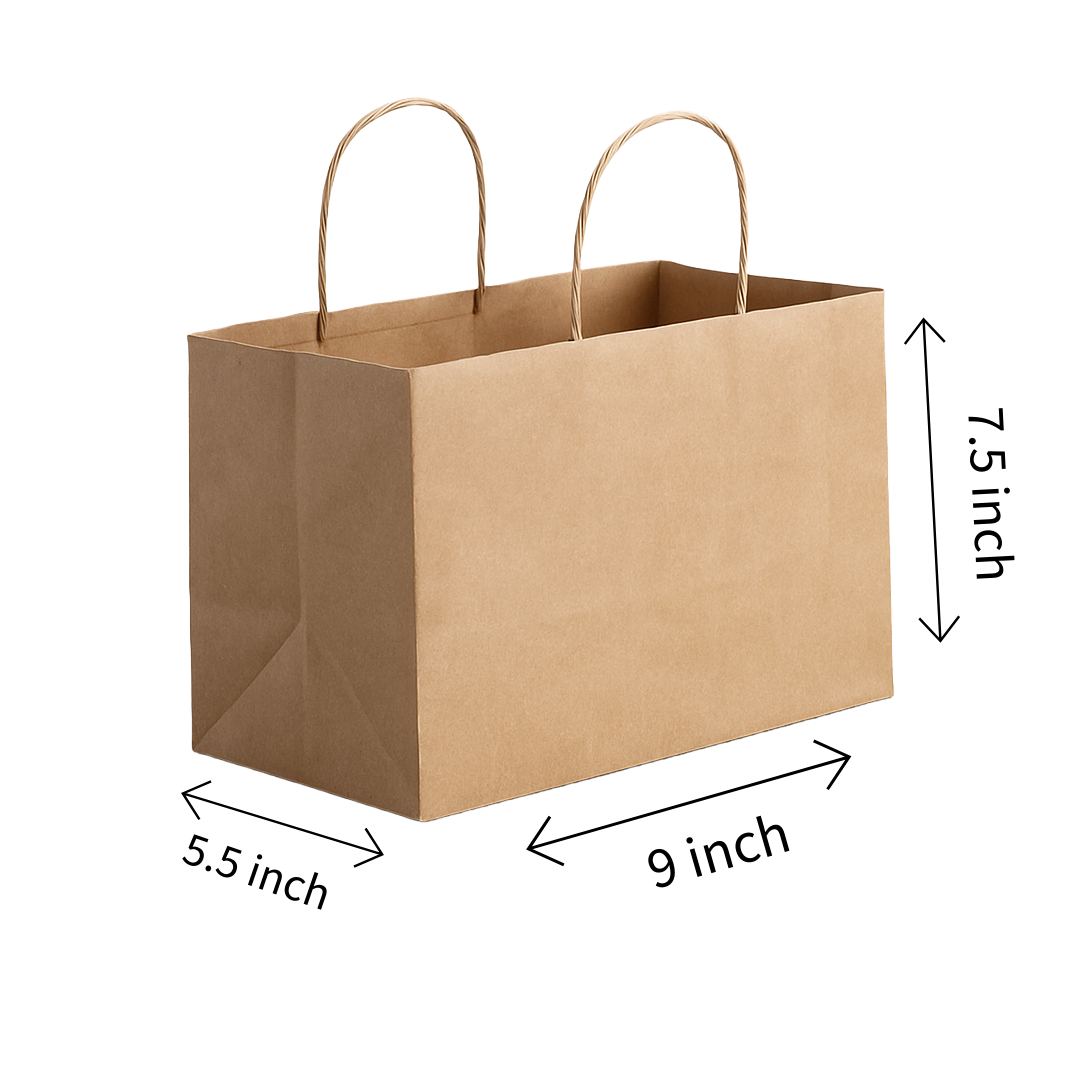 Small Kraft Paper Bag with Handle