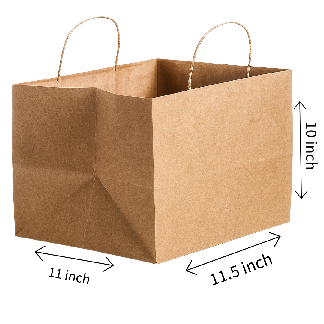 Seven Kraft Paper Bag for Cake