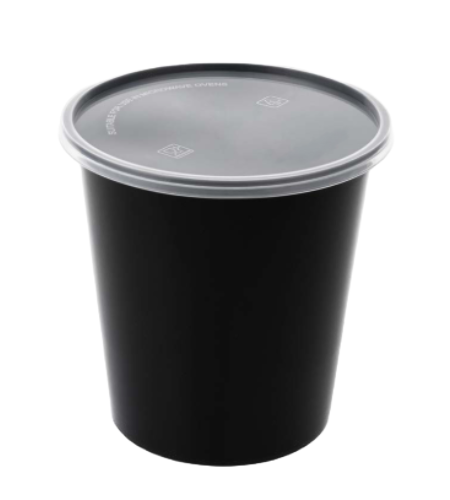 1000 ml Black Round