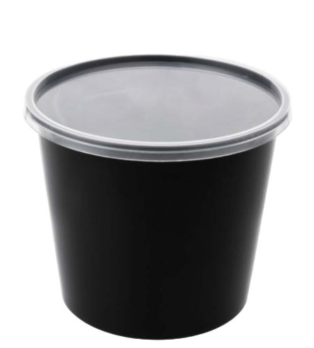 1200 ml Black Round