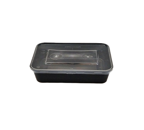 500 ml Black Rectangular