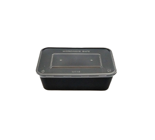 650 ml Black Rectangular
