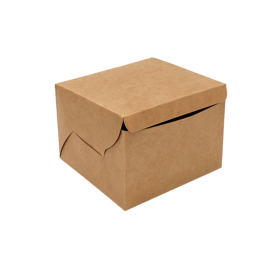 5 × 5 × 3.5 Brown Box