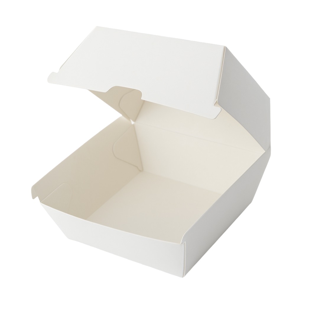White Burger Box