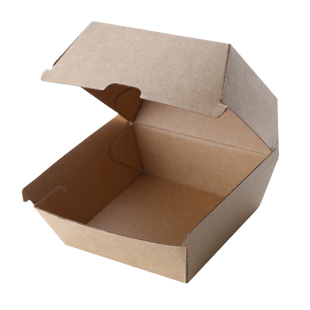 Brown Burger Box