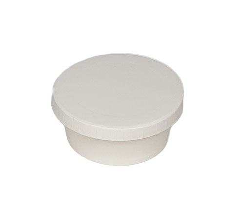 Round Paper Container with Crown Lid