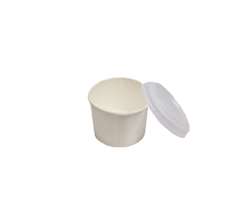 Round Paper Container with Hips Lid