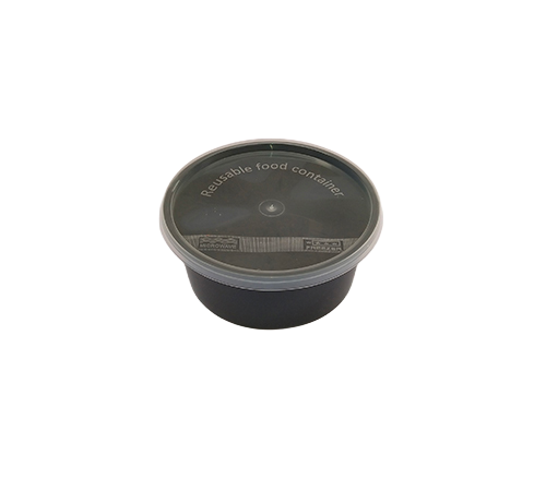 Black Round Container