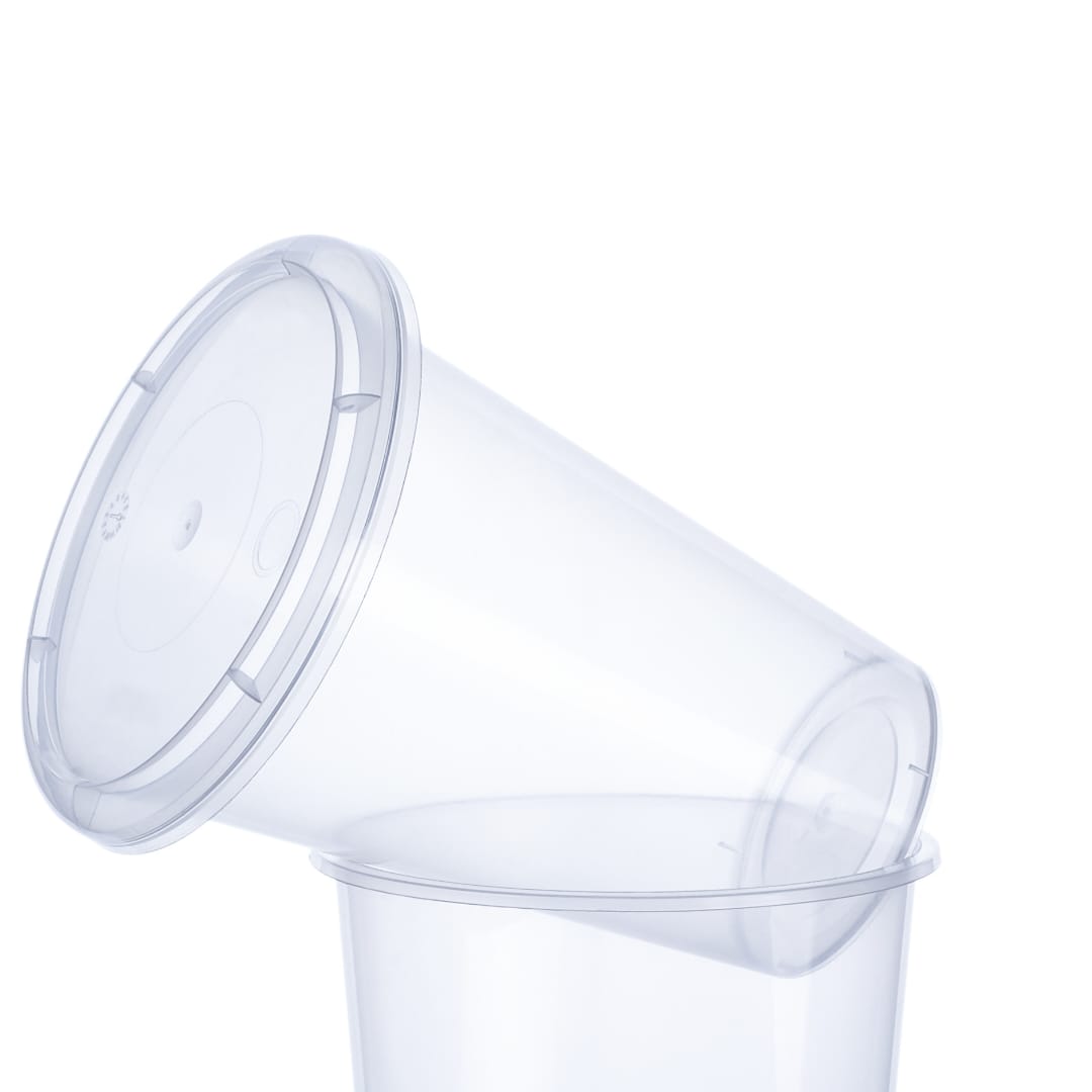 Transparent Take-Away Glass