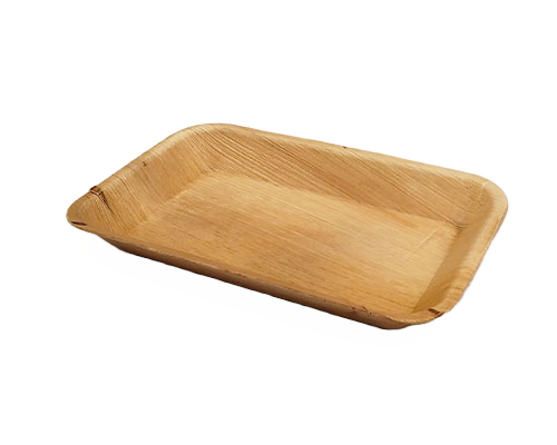 Rectangular Areca Leaf Tray