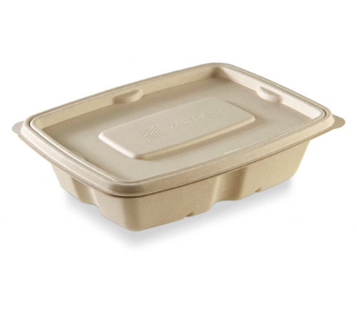 Rectangular Anti Leak Bagasse Container