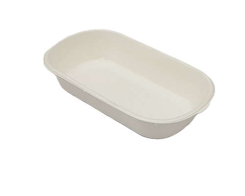 White Bagasse All-Purpose Takeaway Tray