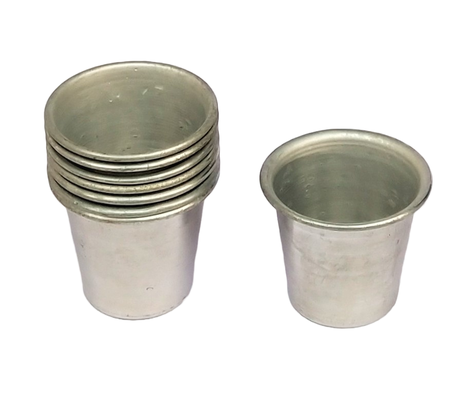 Cone Shaped Aluminum Muffin Mould (Set)