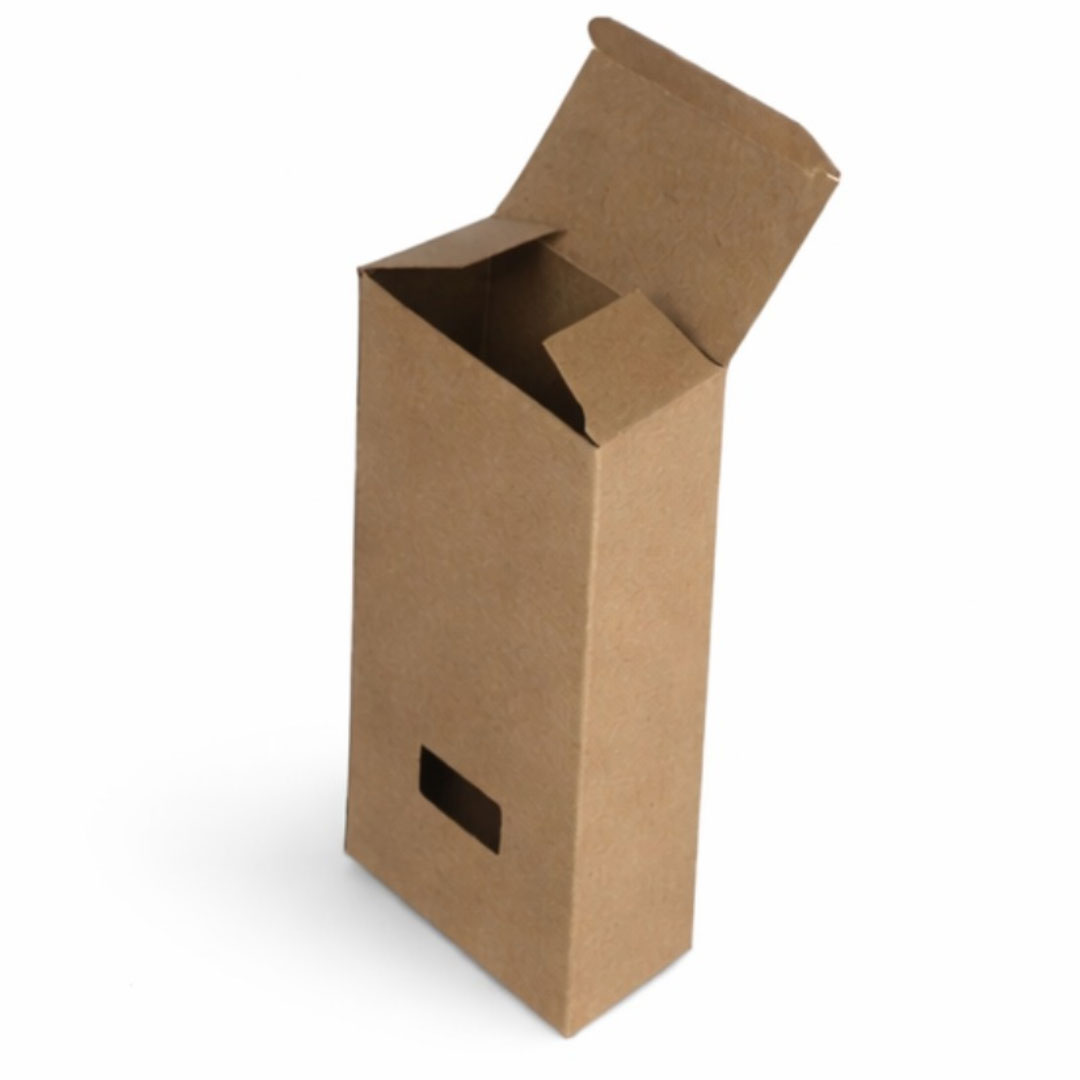 Medium Eco-Kraft Paper Confectionery Box with Viewing Cut