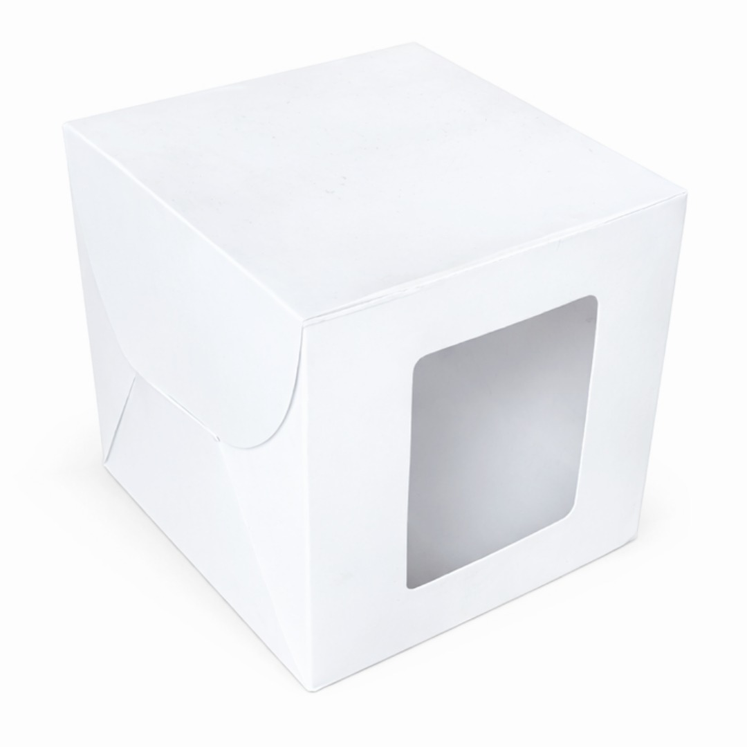 Premium White SBS Bakery Box | Front & Back Display