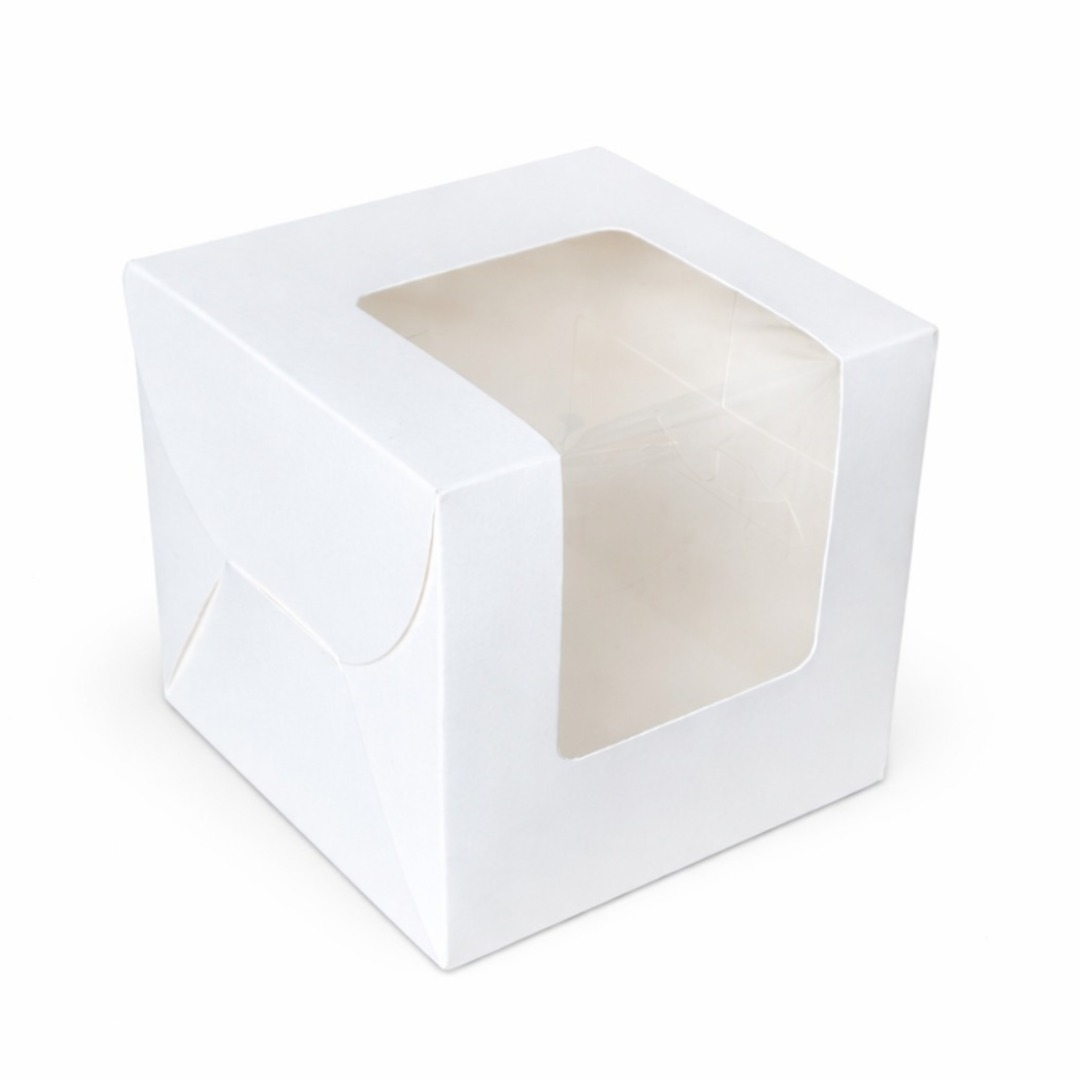 Premium White SBS Bakery Box | Side & Top View