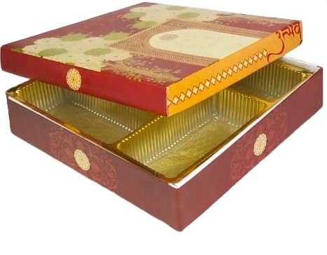 Square 5 Section Shagun Box