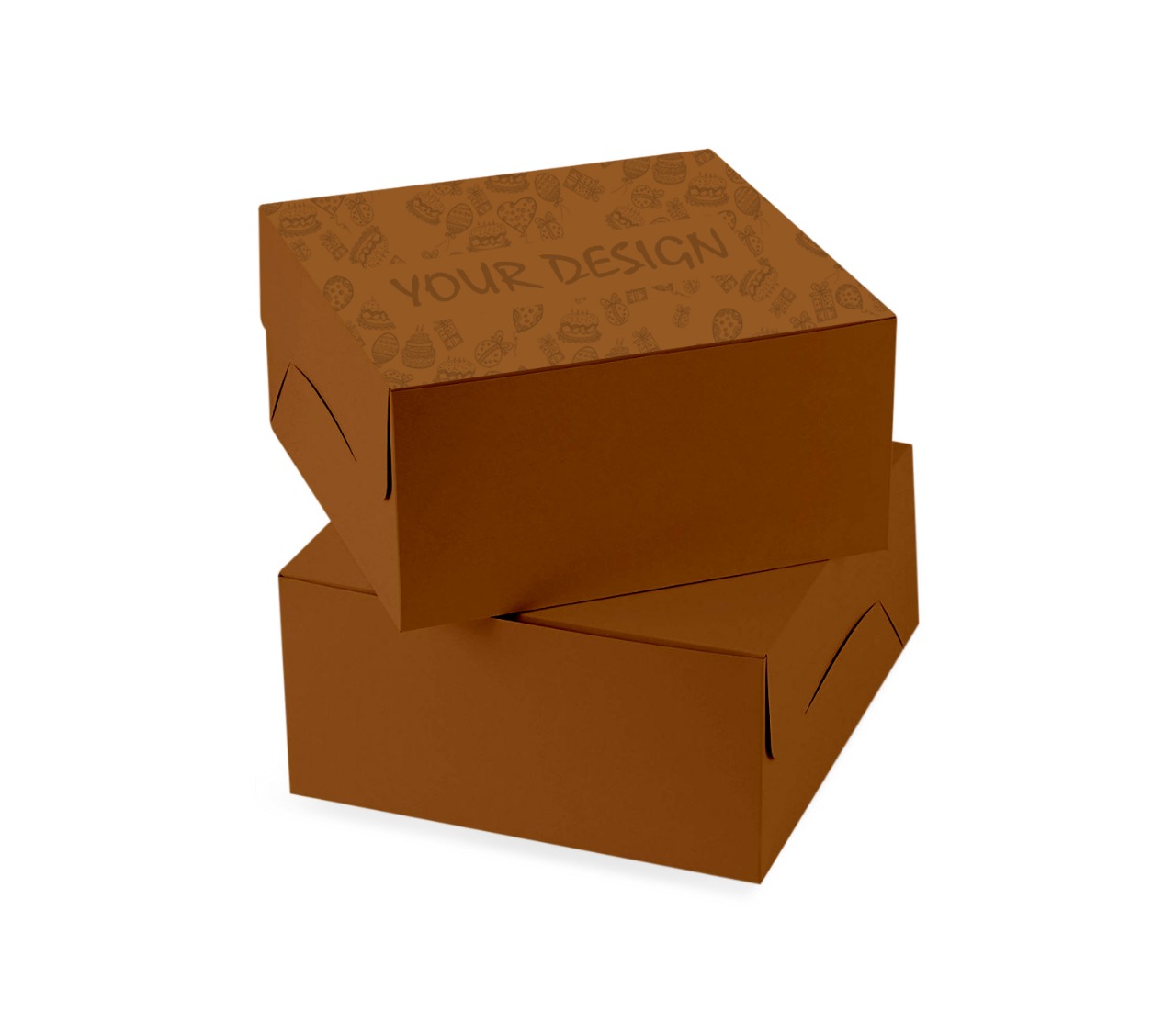 Corrugated Cake Box Brown(Single Print)