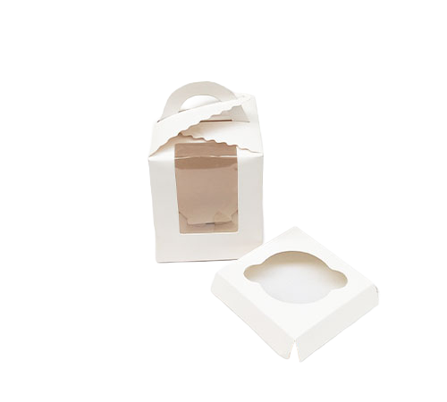 White Cup Cake Box