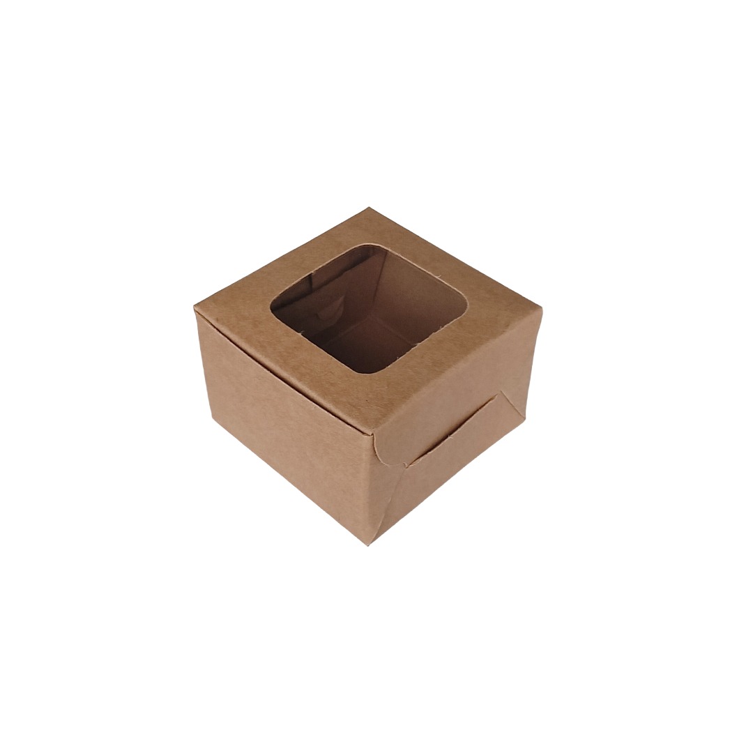 Brown Brownie Box with Window