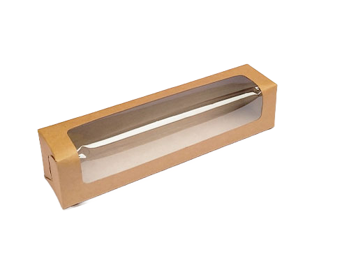 Large Eco-Friendly Kraft Macaron Window Box
