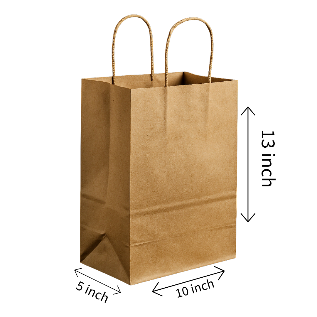 Medium Brown Paper Bags for Retail
