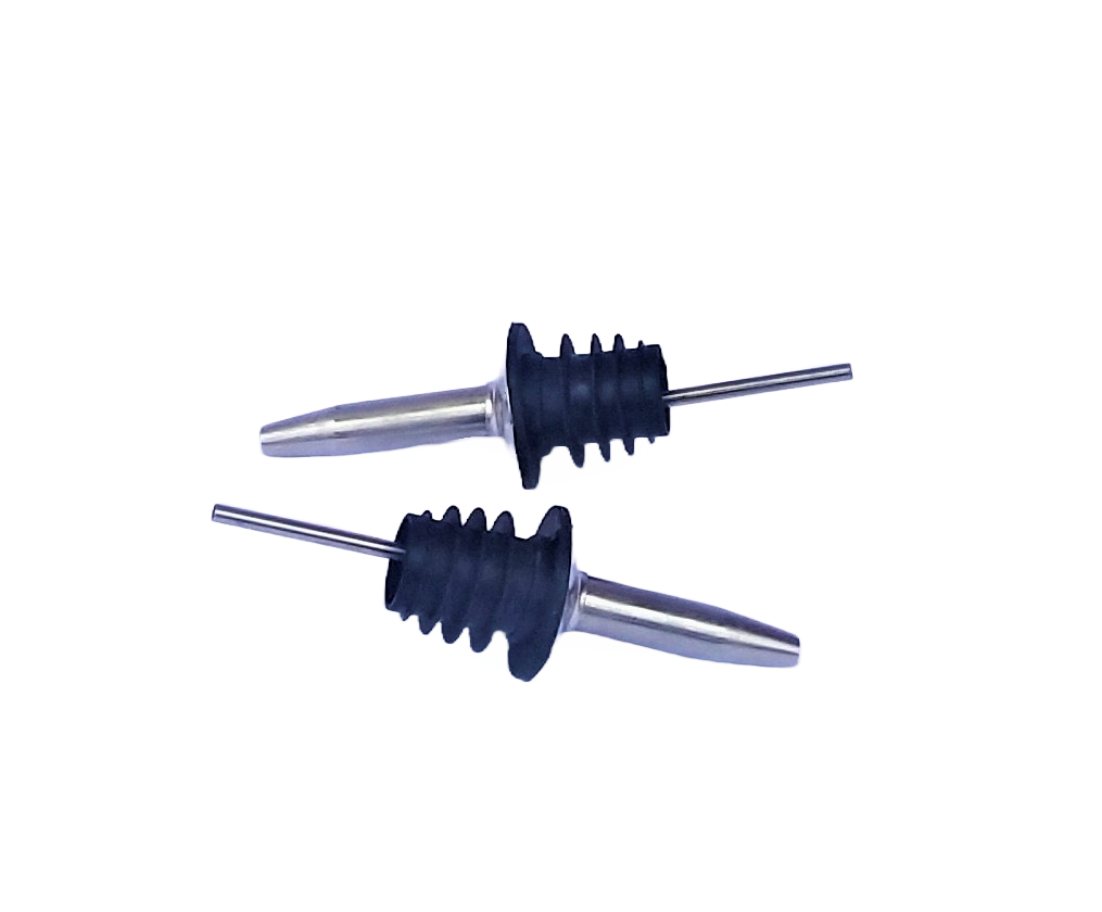 Metal Bottle Pourer Stainless Steel (Pair)