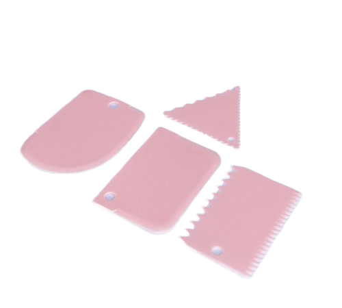 Plastic Cake Scrapper Set