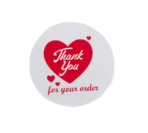 Round (Thanks You for Your Order)Sticker