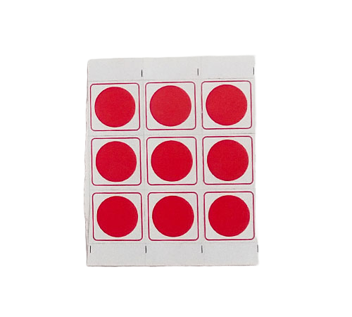 Square(Red Dot Square)Sticker