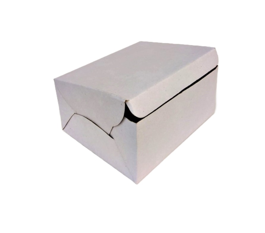 7.5X6.5X3.85 White corrugated Multi Meal Box
