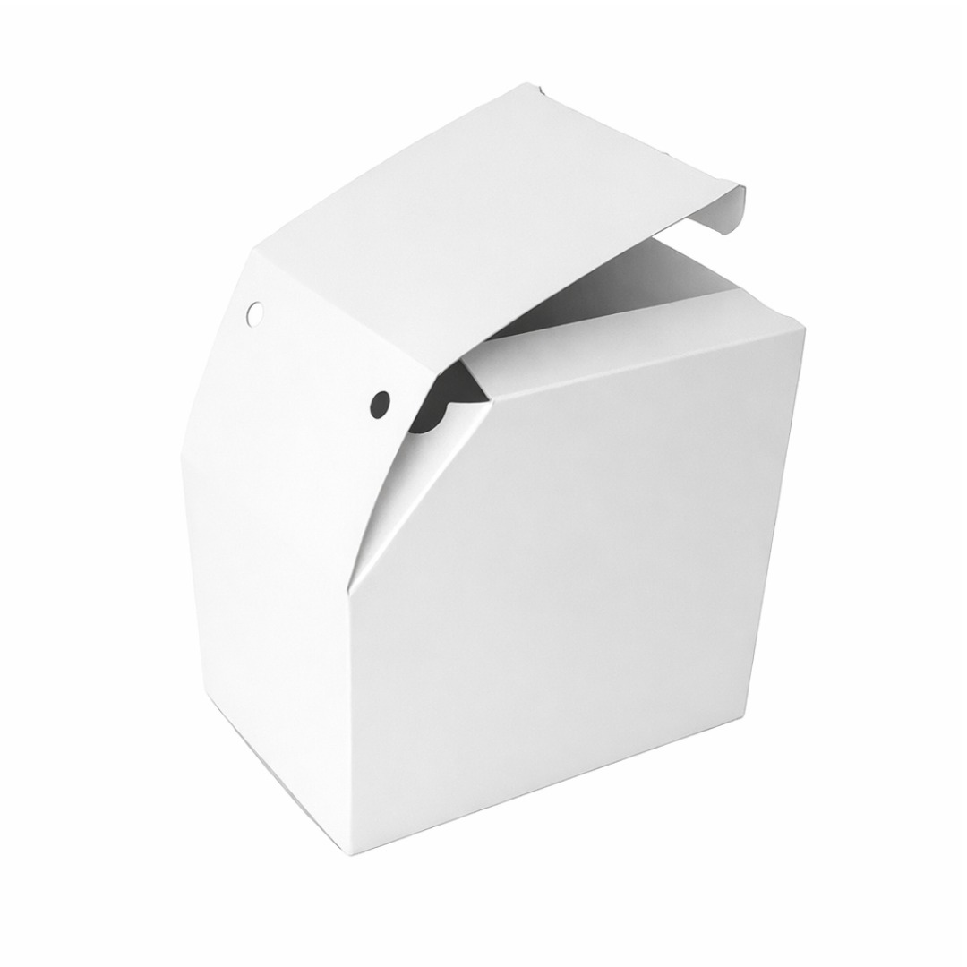3 Quarter White Waffle Stack Box SBS 82mm