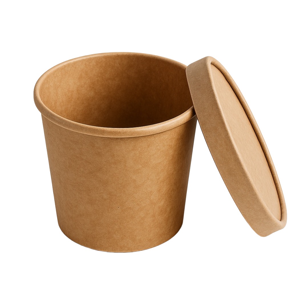 500ml Brown Paper Container