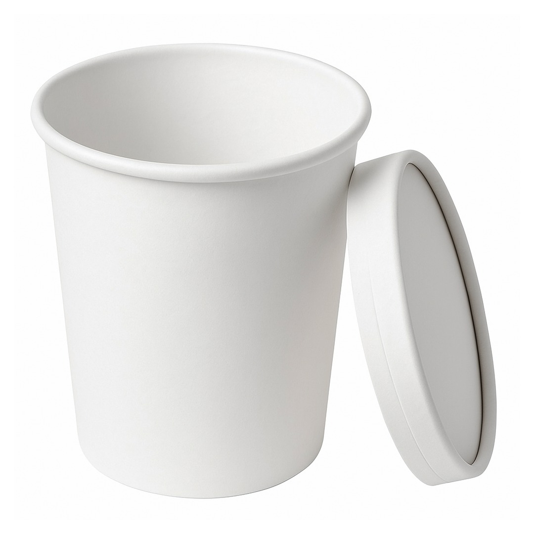 950 ml White Round Paper Container