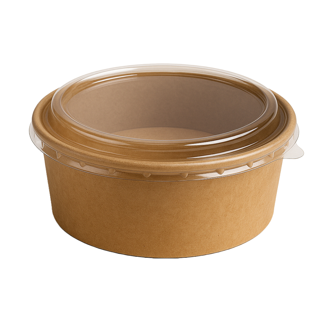 750 ml Kraft Paper container with PET Lid