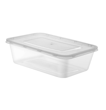 650 Ml Transparent Rectangular Container