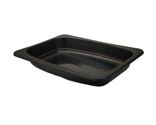 30 MM (450ml) Black Pasta Tray with Lid