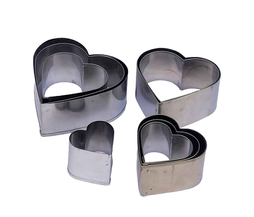 Heart Shape Cookies Cutter (9 PCS S.S. )