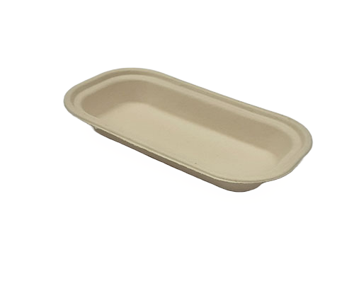 750 ml Brown Bagasse Heavy-Duty Takeaway Tray
