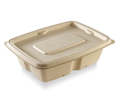 650 ml Rectangular bagasse Anti Leak Container