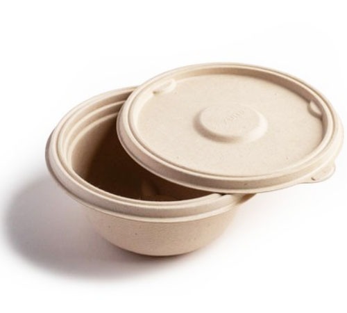 1000 ml Round Bagasse Anti Leak Bowl