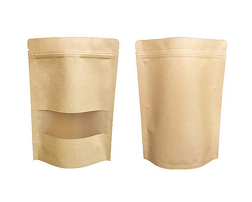 7x10 Inches Brown Standup Zipper pouch (500Gms)