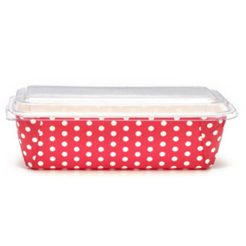 250 GM Plum Cake Mould with Lid - Silicone Coated Bake & Serve Gifting Pan