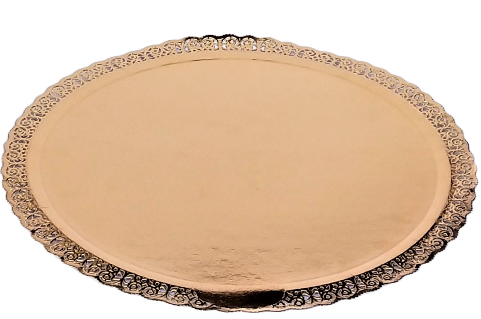 15 Inch cake base round gold